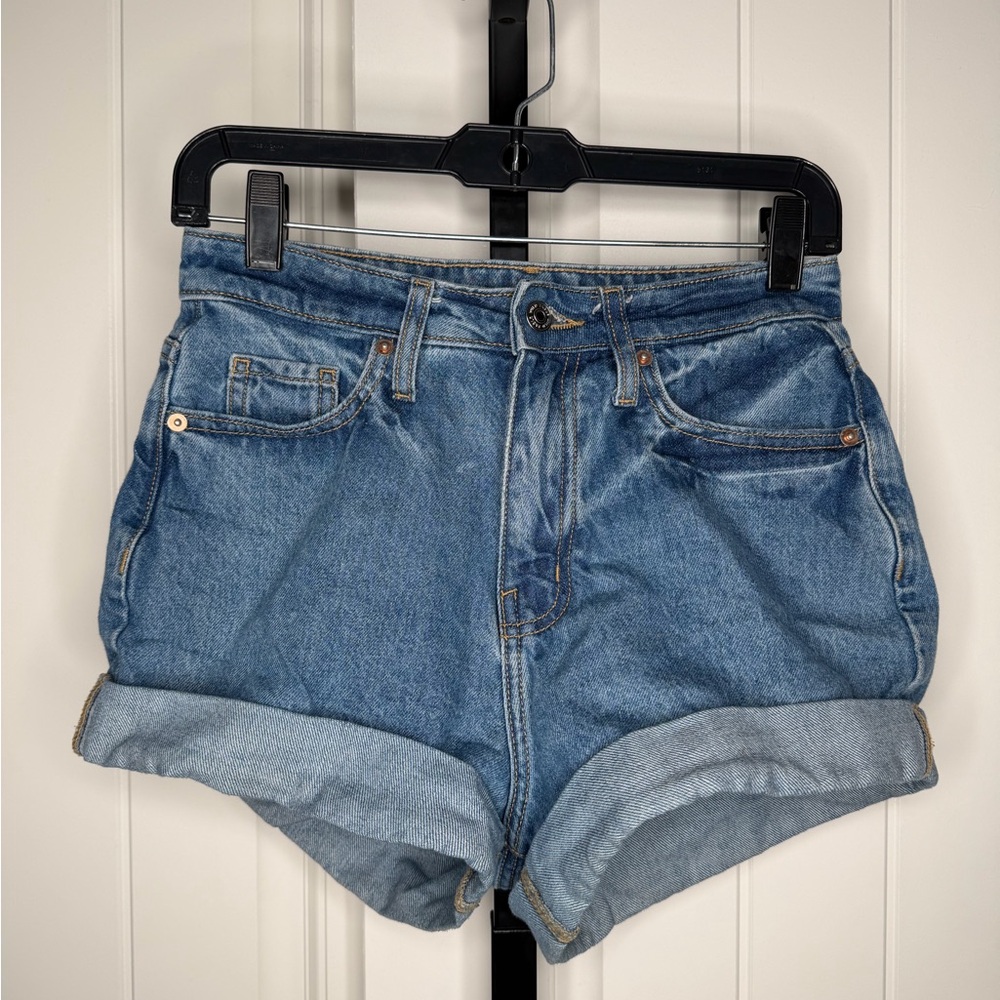 Wild Fable Women’s Highest Rise Mom Denim Blue Shorts